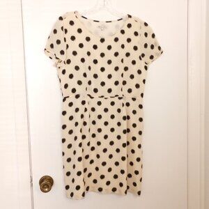 Broadway & Broome Madewell Silk Polka Dot Dress